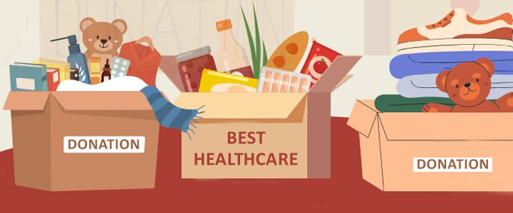 Donation for Healthcare Trust in Lucknow